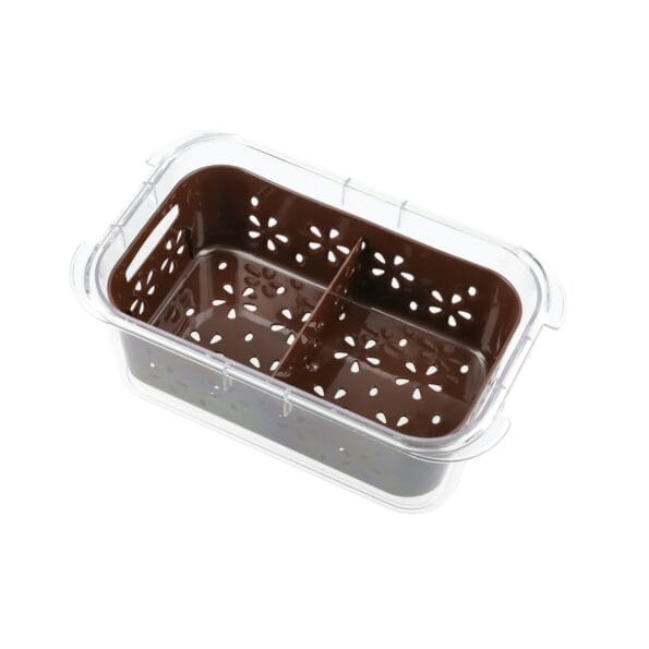 K N H LUXURY TRANSPARENT STRAINER+STORAGE BOX 1 LTR
