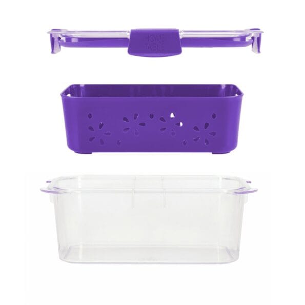 K N H LUXURY TRANSPARENT STRAINER+STORAGE BOX 1 LTR