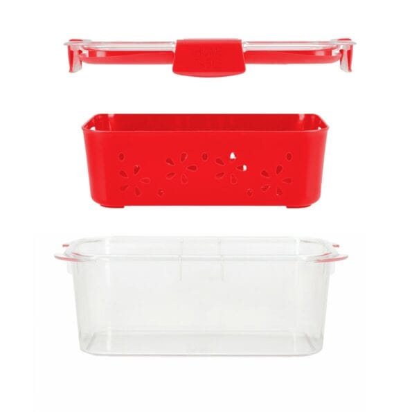 K N H LUXURY TRANSPARENT STRAINER+STORAGE BOX 1 LTR