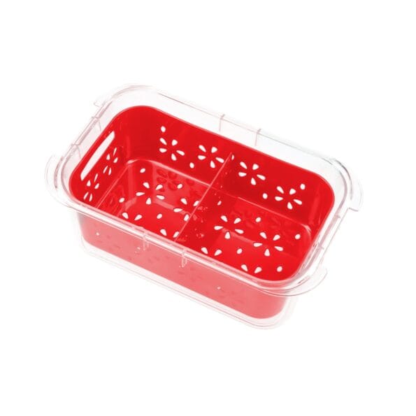 K N H LUXURY TRANSPARENT STRAINER+STORAGE BOX 1 LTR