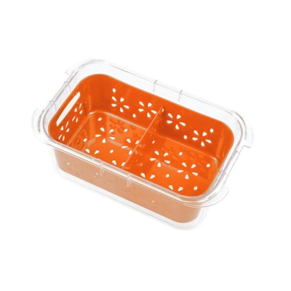 K N H LUXURY TRANSPARENT STRAINER+STORAGE BOX 1 LTR
