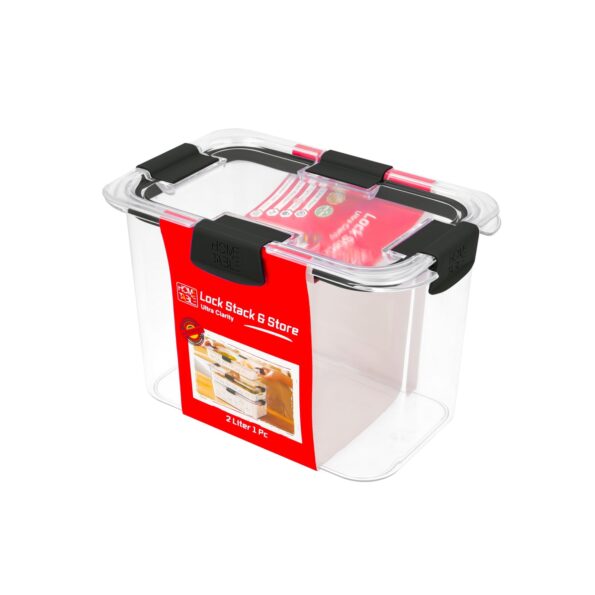 K N H CLASSY TRANSPARENT STORAGE BOX 2 LTR