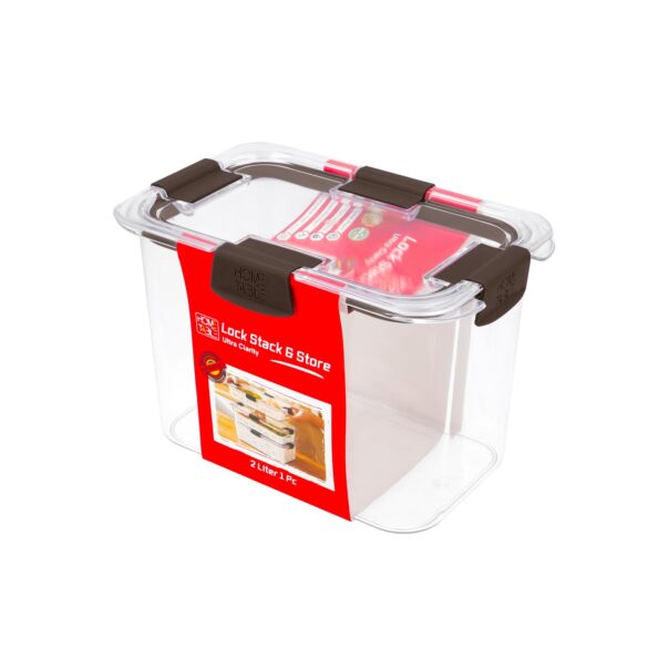 K N H CLASSY TRANSPARENT STORAGE BOX 2 LTR